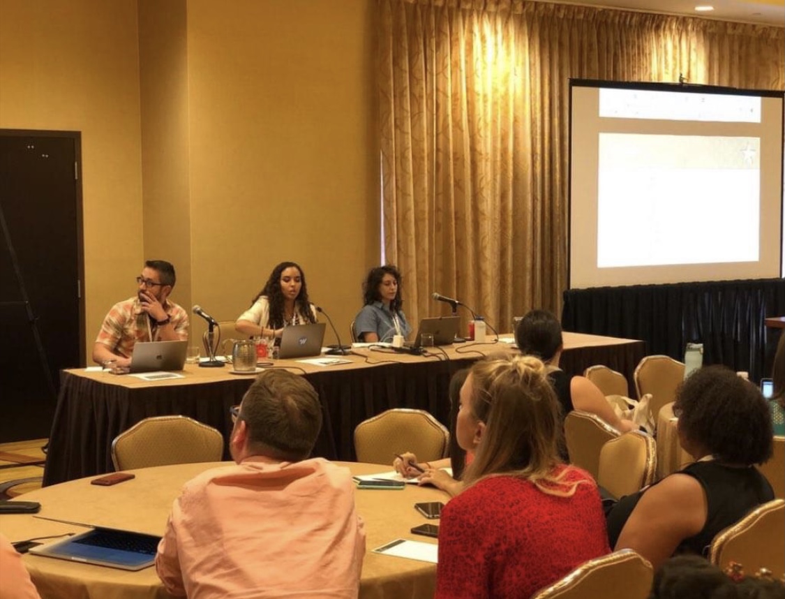 Presenting at a conference